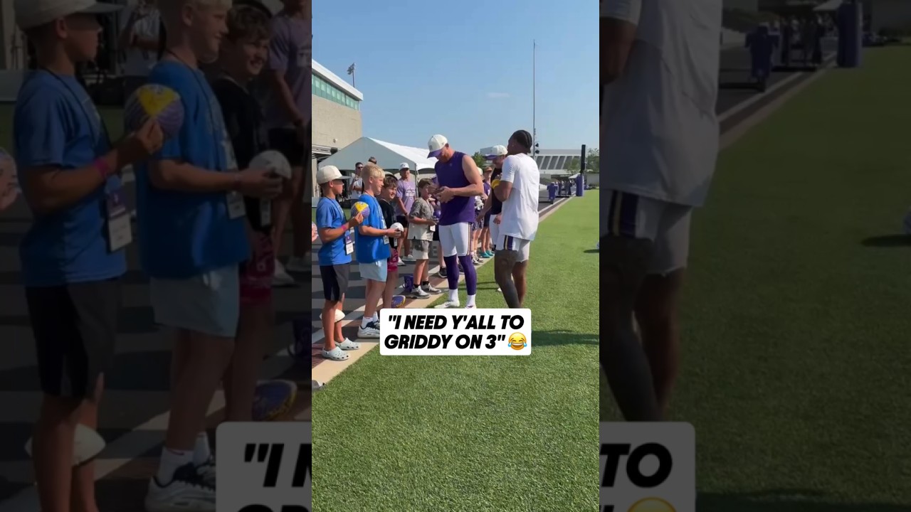 Justin Jefferson giving out griddy lessons 😂