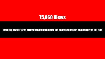 Warning mysqli fetch array expects parameter 1 to be mysqli result, boolean given in:Fixed