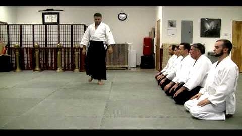 Aikido - dojo etiquette - start of class