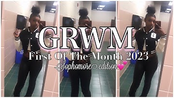 GRWM: First Day Back To School * after winter break*| HIGH SCHOOL MORNING ROUTINE 2023 ❄️💞| MAKEUP|