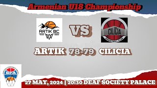 Armenian U18 Championship / Game Highlights / Artik - Cilicia / 27.05.2024