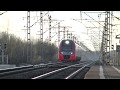 Электропоезд ЭС1П-010- ,,Ласточка- премиум" следует поездом №835 Санкт-Петербург- Москва.