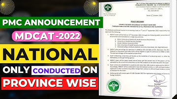 MDCAT 2022 is 