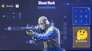 Cod mobile season 7 new ghost hack event | how to solve new easter egg event in codm season 7 free