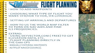 Flight Planning in MSFS2020 World Map | Extras: Using Skyvector (For elevations)