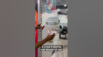 UCJV300 double sided, backlit and reverse stickers with UV ink!