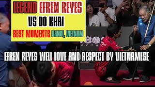 Must Watch Efren Reyes Best Moments vs Do Khai\/Pool Fanatics in Hanoi, Vietnam show respect the GOAT