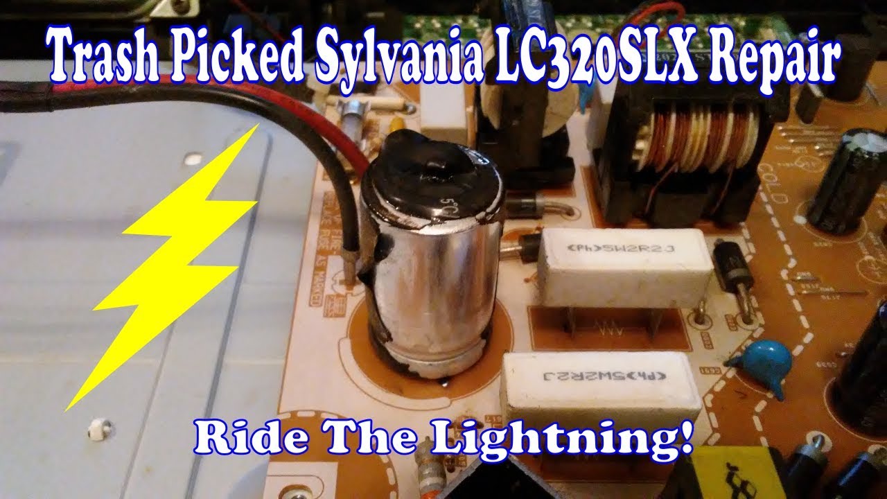Trash Picked Sylvania LC320SLX LCD TV Repair - YouTube