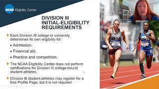Division III Initial Eligibility