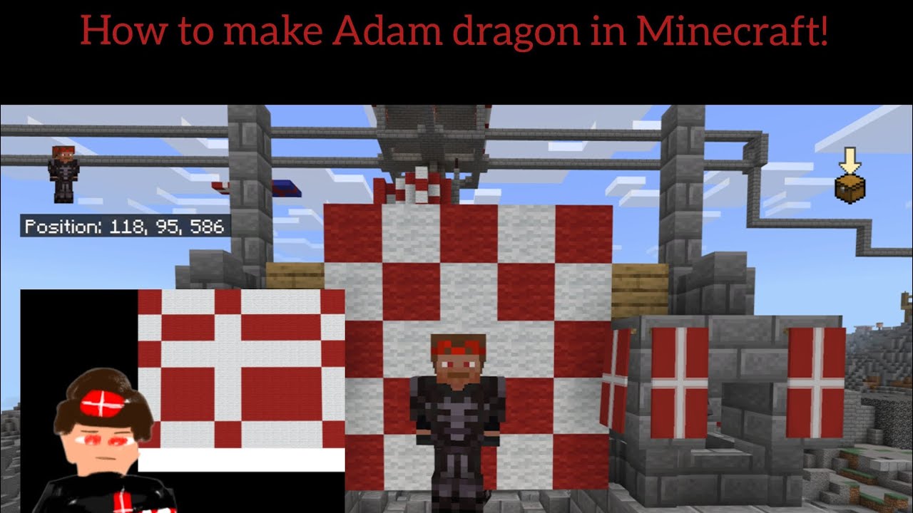 how to make adam dragon in Minecraft!: character customization Toturial ...