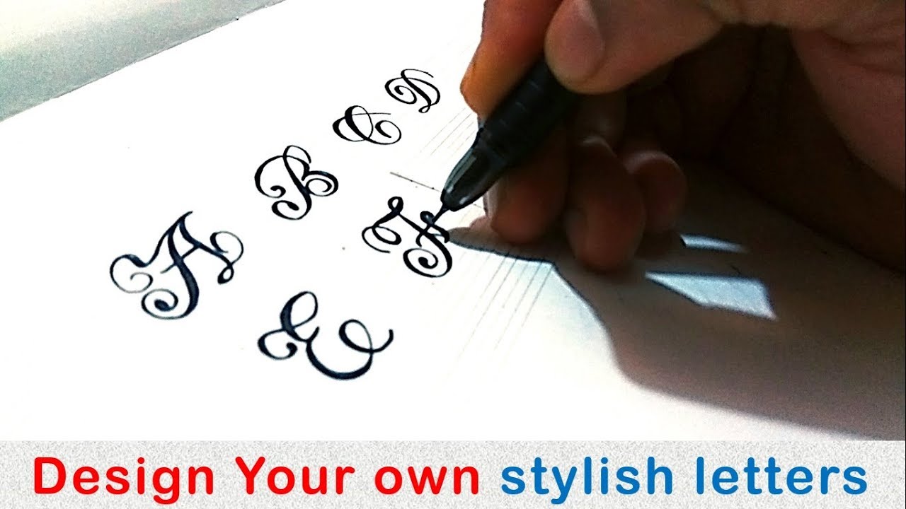 How to write stylish capital letters A-Z How to write fancy & design your  own stylish letters