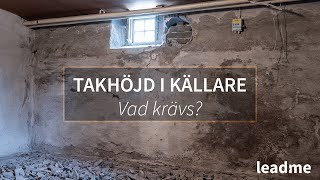 Källarrenovering  Höja taket i källare