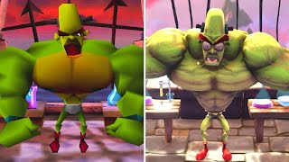 Crash Bandicoot N. Sane Trilogy  All Bosses Comparison (PS5 vs Original)