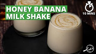 Honey Banana Milk Shake Recipe |  Tasty Banana Milk Shake | Cookd screenshot 5
