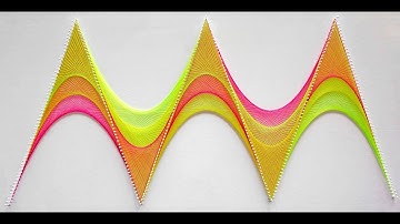 Making of Nailed it Series No. 160 Thread art wall hanging