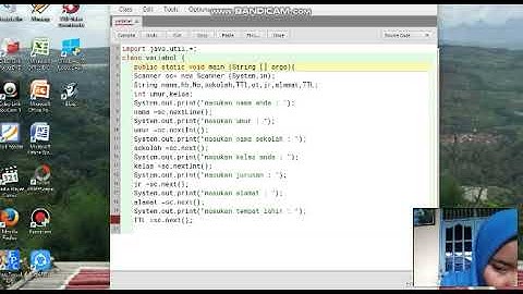 Membuat biodata menggunakan aplikasi Bluej #TugasPemrograman