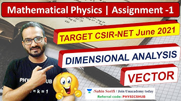 Assignment-1 | Mathematical Physics | CSIR-NET Physical Science June 2021 | Physics Hub