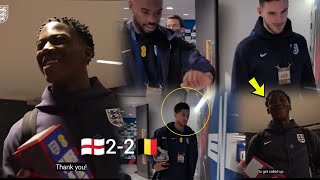 Kobbie Mainoo takes Man of the match in England dressing room | REACTION, England vs Belgium