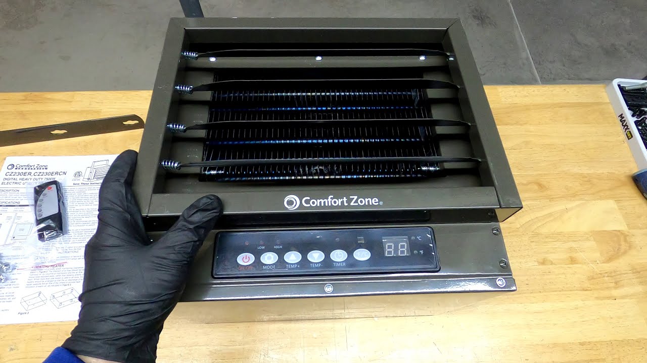 Comfort Zone CZ230ER - Ceiling Mount Heater - YouTube
