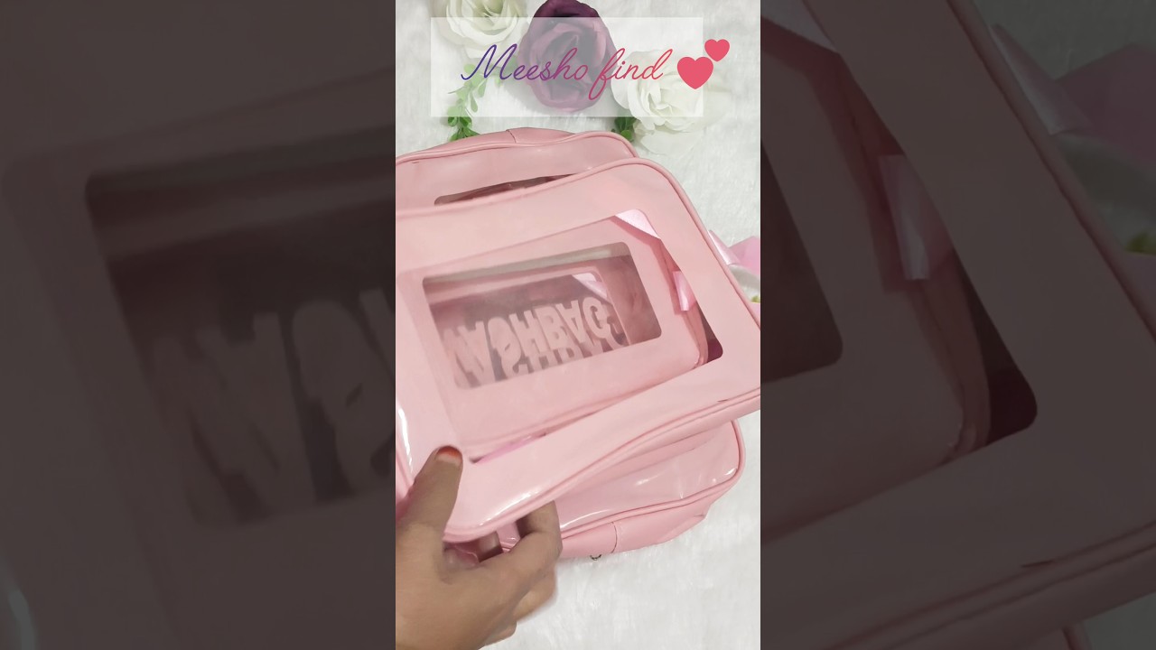 Meesho cute finds🥰 makeup pouch/bag#shorts #meesho