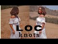 Loc Knots | Long Locs Curly Hairstyle Tutorial