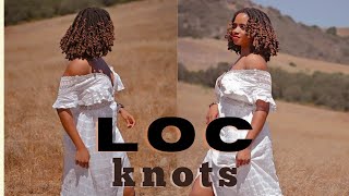 Loc Knots | Long Locs Curly Hairstyle Tutorial