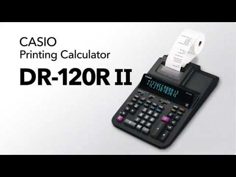 CASIO Printing Calculator DR-120RII | Reduce Re-entry and Verification Work