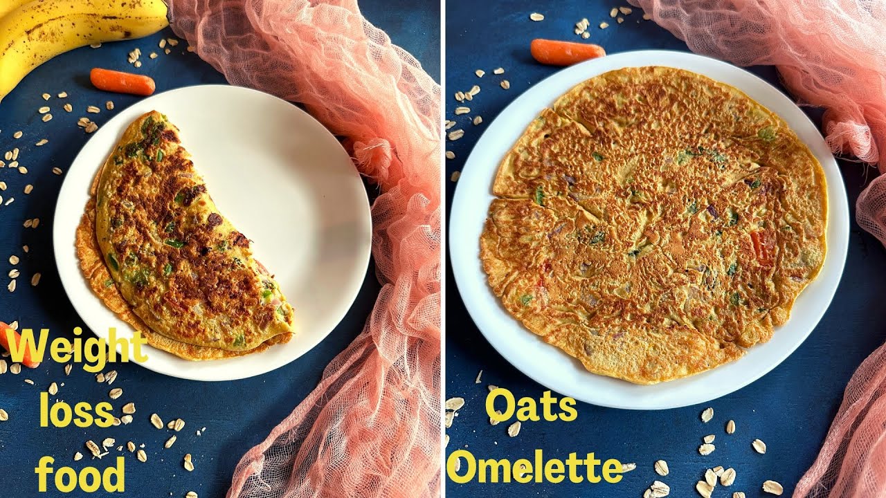 5 minutes oats omelette for weight lossoats chillahealthy breakfast