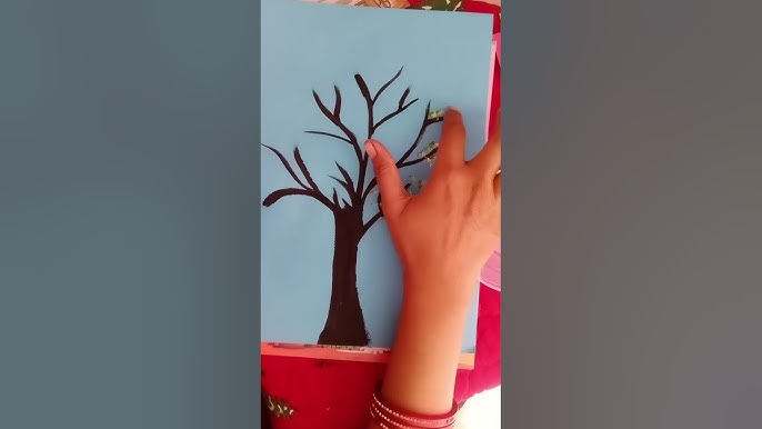 KID FRIENDLY! How to Paint a Rainbow Tree with a Swing - COOKIES AND CANVAS  FOR KIDS 