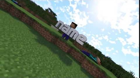 Free 60fps Minecraft Animation Intro [Blender]
