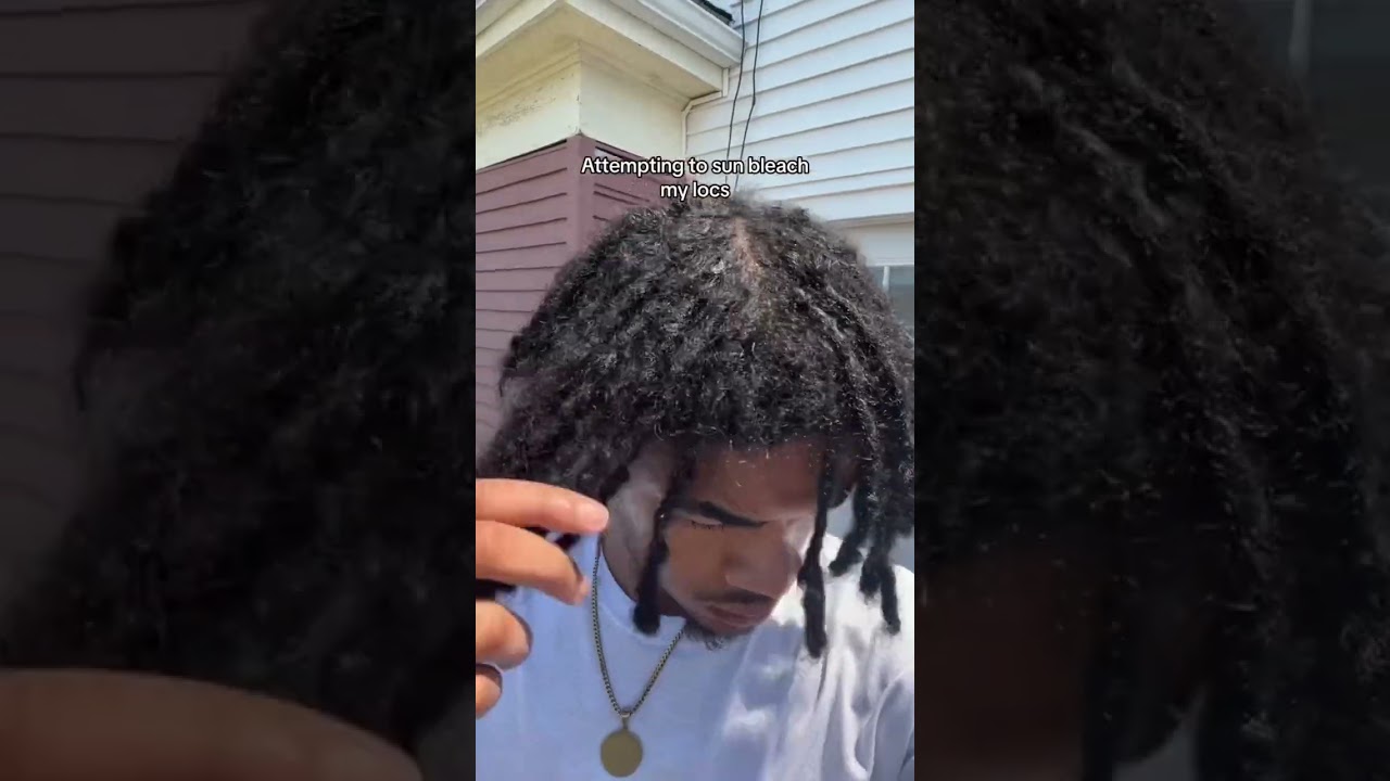 Sun bleaching My Locs ☀️