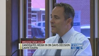 Bevin says it is "utterly unnecessary" to jail Rowan County clerk for refusing to issue marriage lic