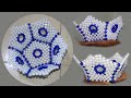 How to weave a basket using beads. DIY