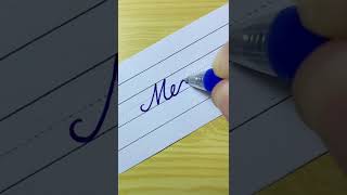 “Megi” Name in Cursive writing | Handwriting | Calligraphy | with Gel pen