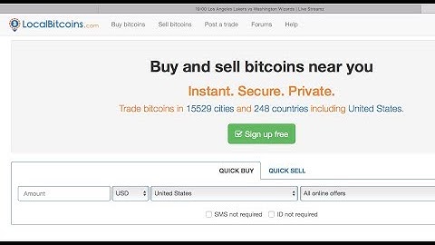 LOCALBITCOINS.COM: How to Open a Wallet, Send, Receive; and Buy Bitcoin
