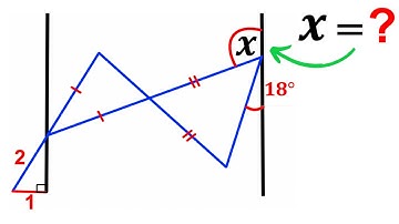Can you find the angle X? | #math #maths | #geometry