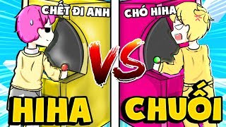 HIHA VÀ GIÁO SƯ CHUỐI CHẾ TẠO MÁY CHƠI GAME ĐIỆN TỬ*HIHA THÁCH ĐẤU OOPS BANANA CHƠI GAME (Oops Hiha)