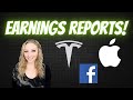 Earnings Reports for 3 Huge Companies!! What's Ahead for Tesla, Facebook and Apple?!?