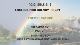 SBLE 2113 (AP) PAIRWORK VIDEO ASSIGNMENT (PAIR 2)