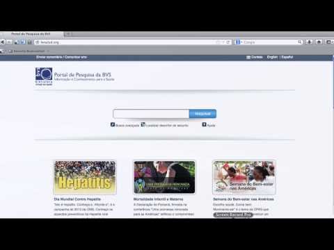 Recuperando informação no Portal de Pesquisa da BVS (interface anterior)