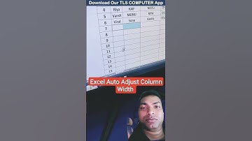 Excel Auto Adjust Column Width in 5 sec #excel​ #viral​ #exceltips​ #msword​ #computer​