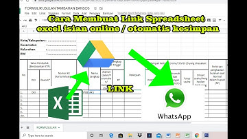 Cara membuat link spreadsheet excel online | Tutorial membuat link spreadsheet excel online