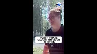 Porch pirate caught on video stealing package from Irvine home
