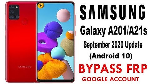 Samsung A21/A21s FRP/Google account Bypass without PC September 2020 Update