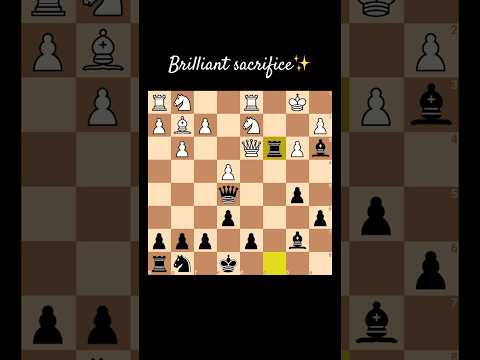 Chess✨Sacrifice for the mate attack шахматы жертва фигуры мат #chess #lichess #шахматы #shorts #new