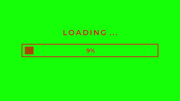 Basic Loading Bar with Swift Progress Animation Green Screen Background | 4K | FREE TO USE