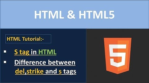 S tag in HTML|Difference Between Del Tag and S Tag in HTML|Text Formatting Tags