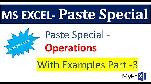Paste Special Function Part-3 ( Final Part)
