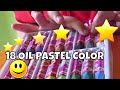 Faber Castell 💝Asiknya Dapat Hadiah 💝Balita Belajar Wewarnai 💝18 Oil Pastel Painting Hello Kitty