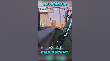 lineup Sova map Ascent #valorant #shorts